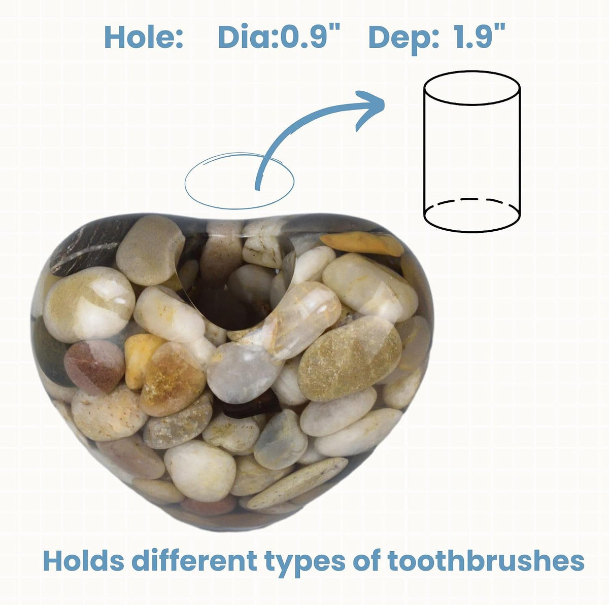 Toothbrush Holders for Bathroom Countertop, Toothbrush Stand, Single Toothbrush Holder Small Mini Tooth Brush Holder