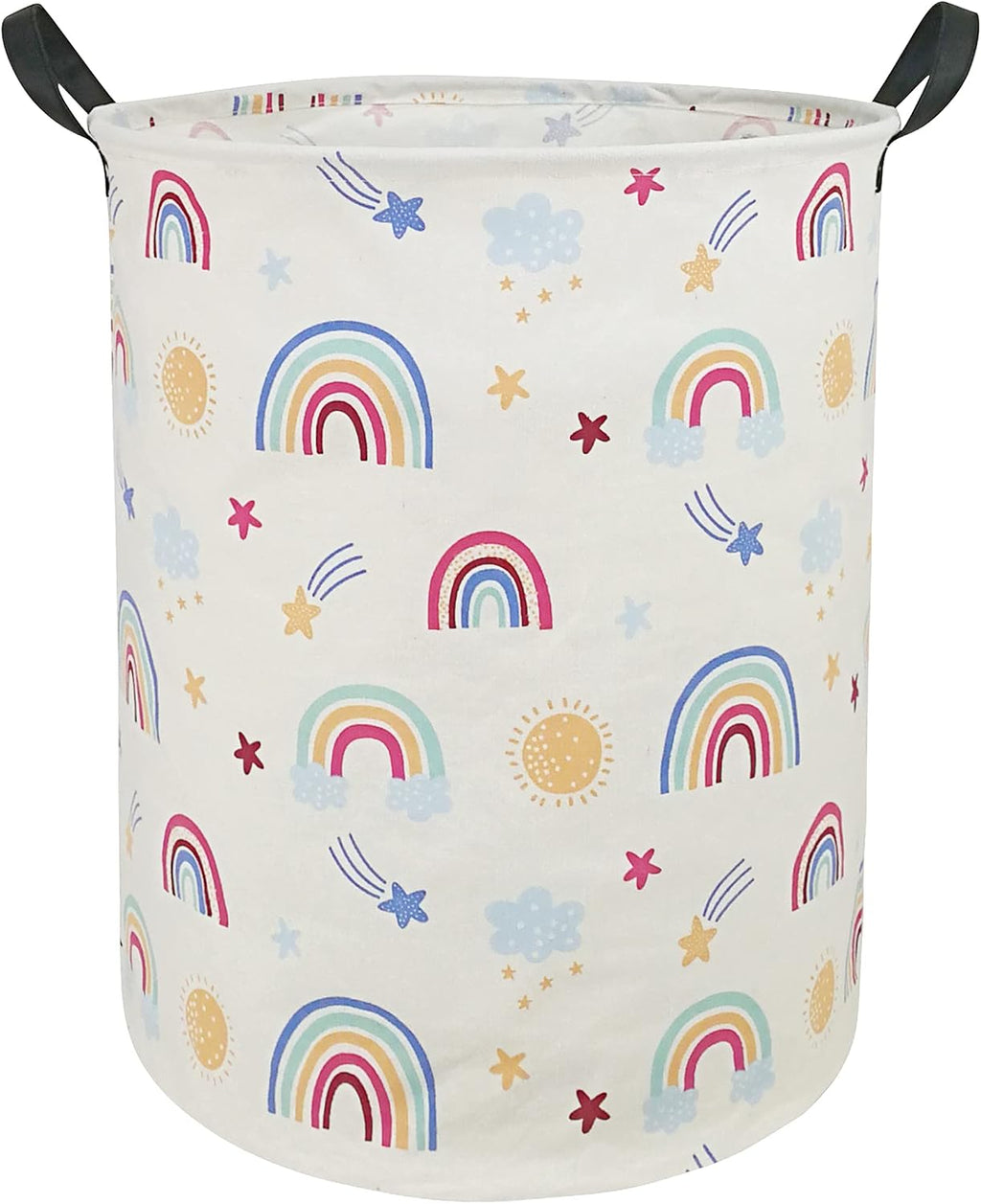 Round Laundry Hamper Storage Basket Laundry Organizer Hamper Storage Bins Clothes Box Nursery Hamper Gift Basket with Handles
