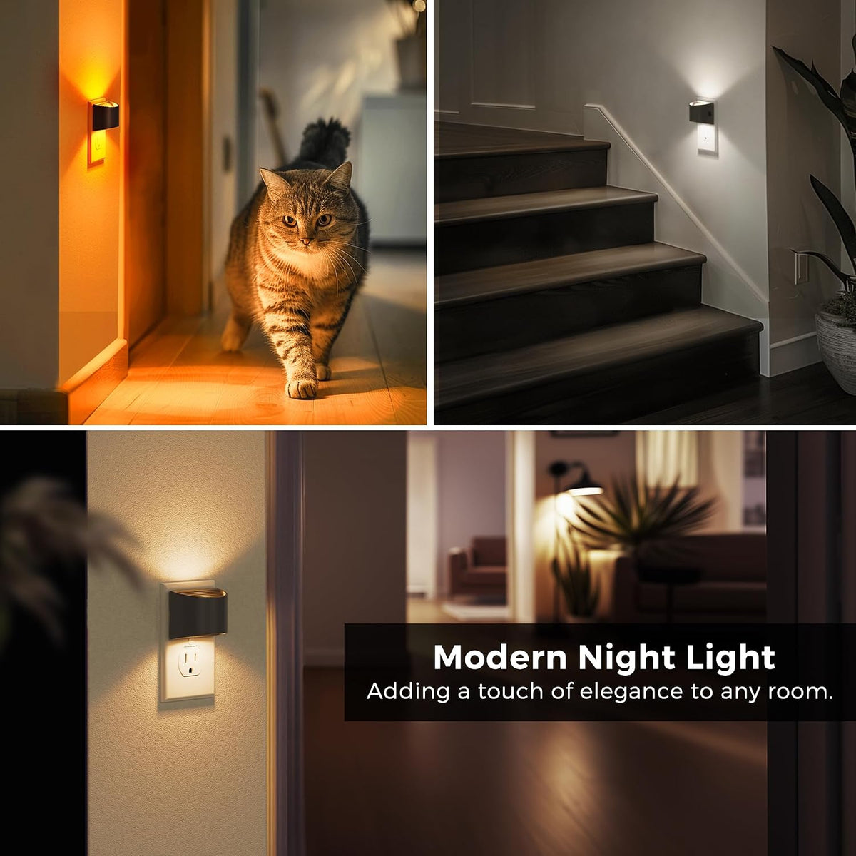 L LOHAS LED Night Lights Plug into Wall with 3CCT Adjustable, 1W Nightlight