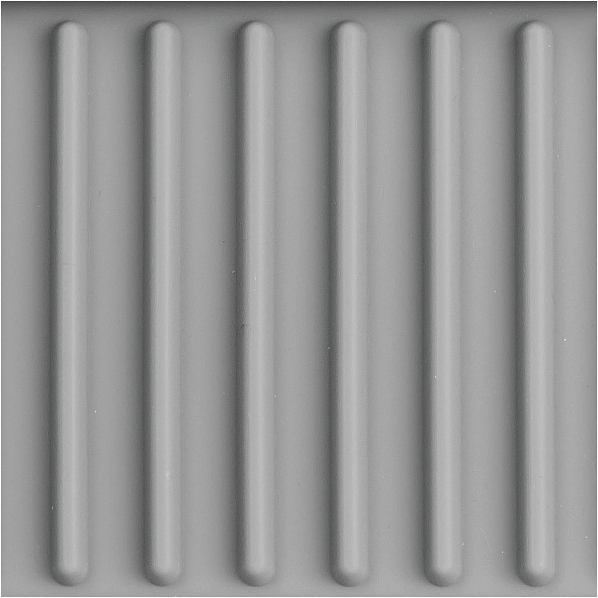 iDesign 63883 Lineo Silicone Kitchen Sink Tray for Sponges, Scrubbers, Soap, Stovetop Spoon Holder, 9" x 3.5" x 0.5", Gray