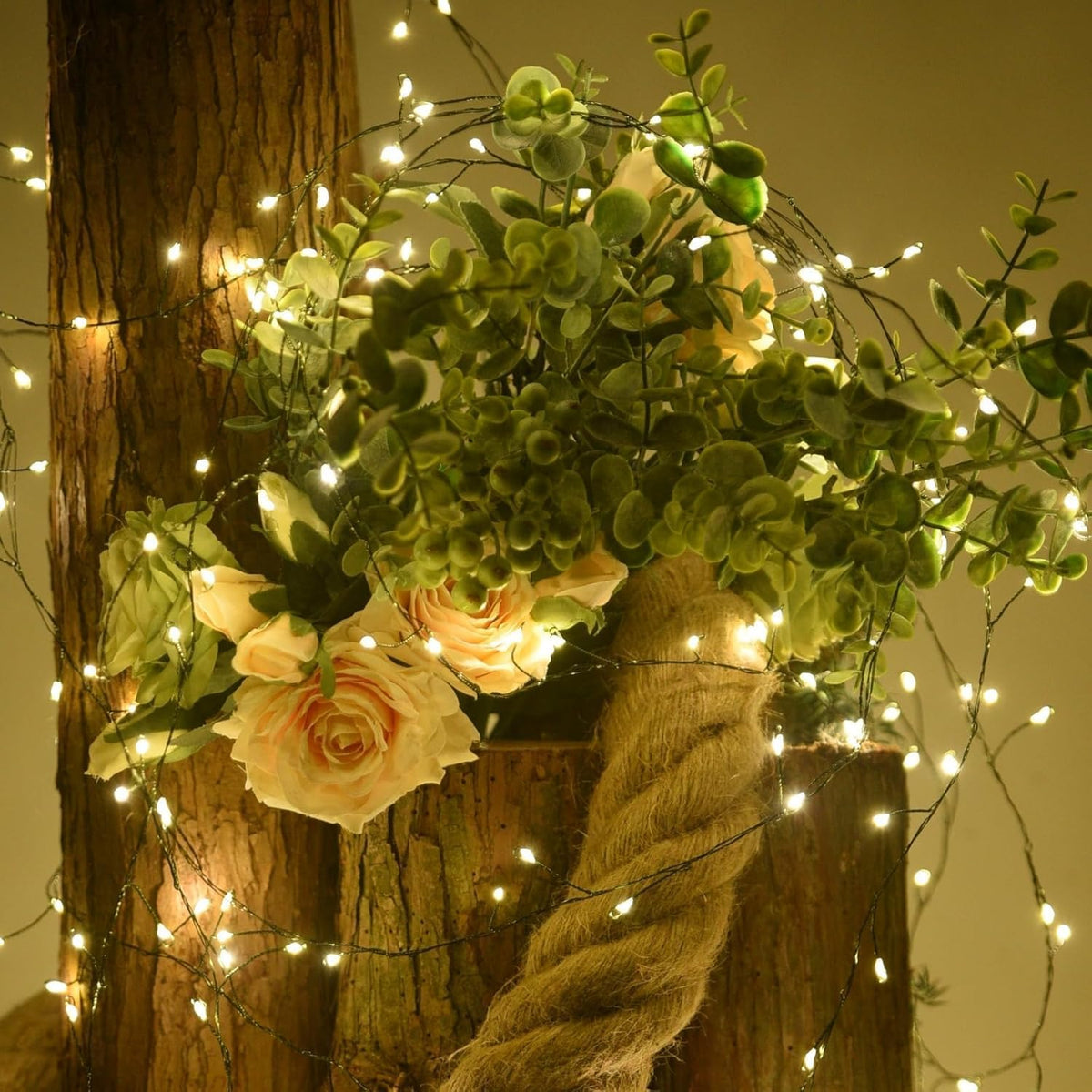 Dailyart 200 LED Fairy Lights Plug in with Remote & Timer for Christmas