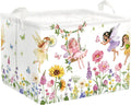 Fantasy Princess Laundry Hamper Colorful Large Storage Basket Collapsible Parents Organizer Kids Toy Clothes Bins for Bedroom, Bathroom, Fairy, 36L