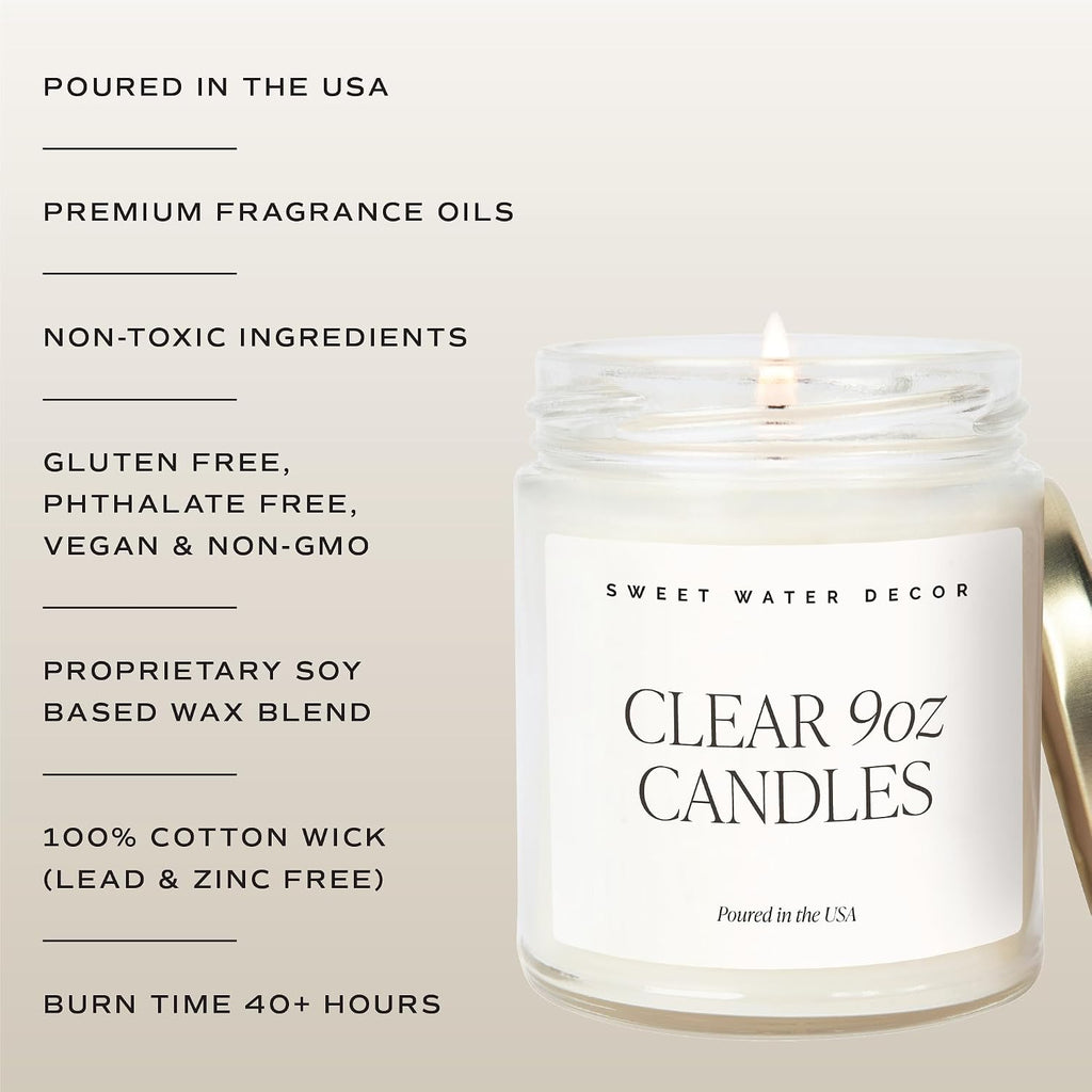 Sweet Water Decor Love You Soy Wax Candle, 9oz Jar, Gift for Loved Ones