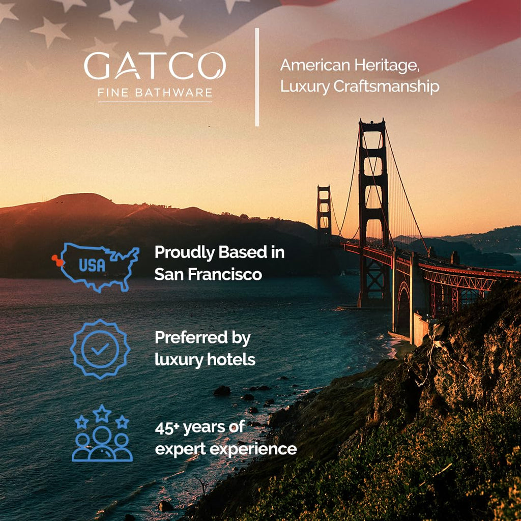 Gatco Small Bathroom Trash Can with Lid, Round 3 Gallon Stainless Steel Wastebasket, Under Sink, Chrome, for Bathroom, Bedroom, Office (1910)