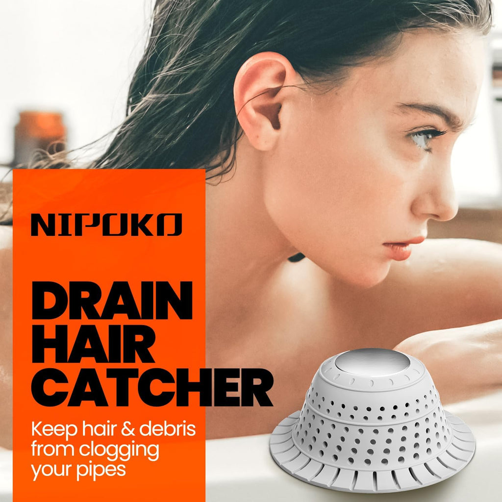 Bathtub Drain Strainer Silicone Bathroom Stopper Fixture Accessories