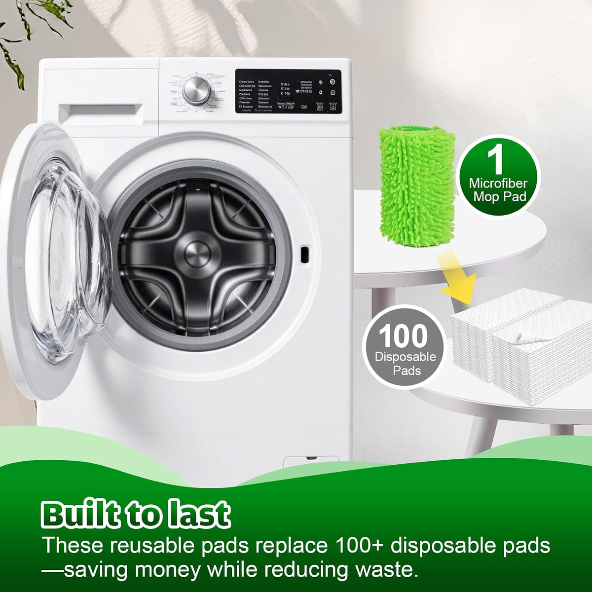UNIMADE Reusable Microfiber Mop Pads Compatible with Swiffer Sweeper