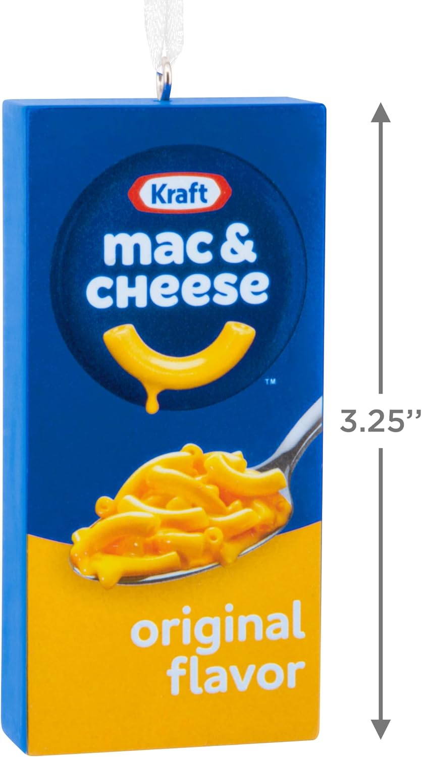 Hallmark Christmas Ornament, Kraft Mac & Cheese Box Ornament, Food Gifts