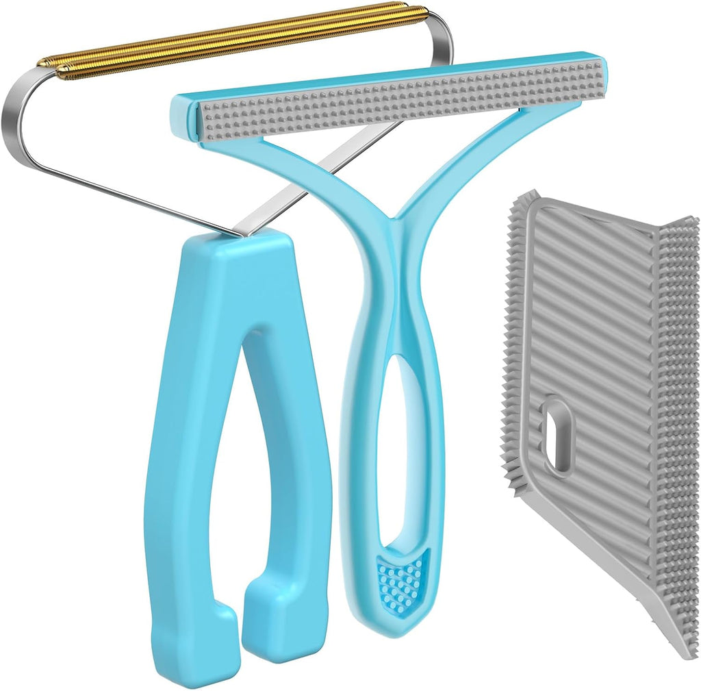 Lint Remover 3-Pack, Pet Fur Remover, Carpet Rake, Lint Brush