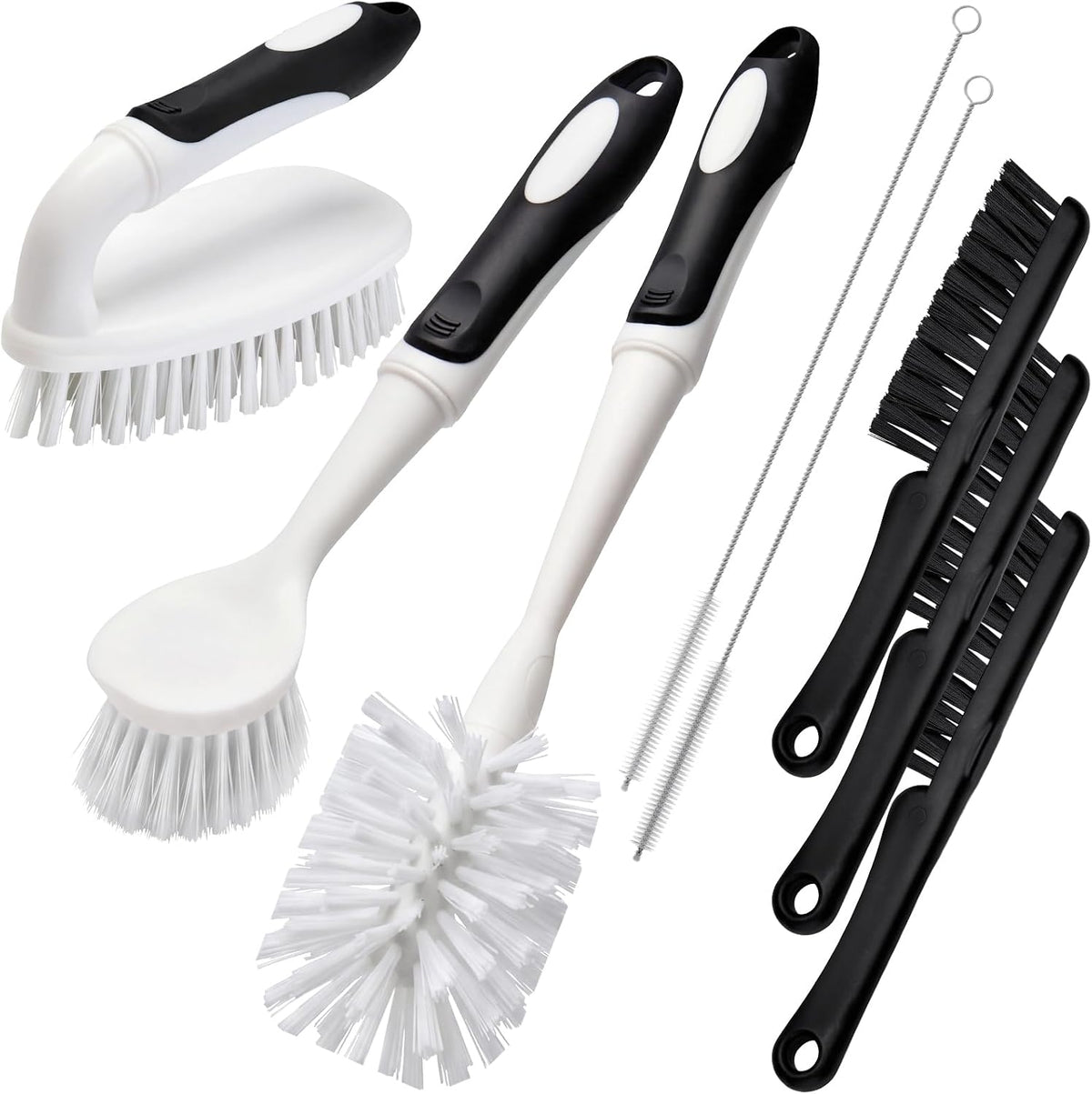 8 Pack Cleaning Brush Set Kitchen Brush Scrub Brush Set for Household
