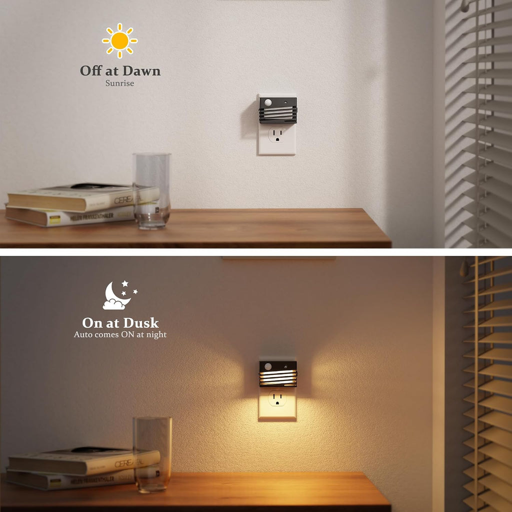 JandCase Motion Sensor Night Light, [2 Pack] Night Lights Plug into Wall