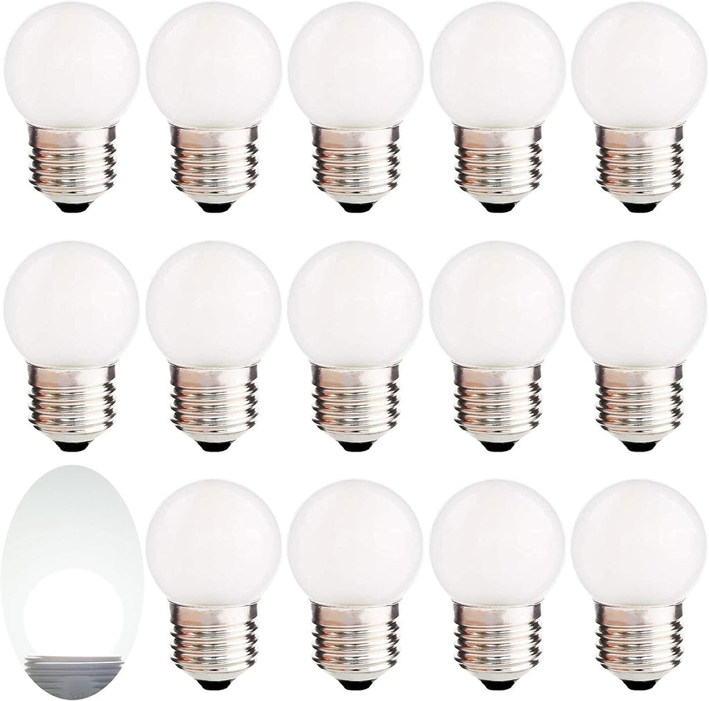15 Pack Frosted LED Replacement Bulbs, 1.5W Low Wattage Led Bulb 15W Equal