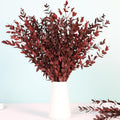Dried Eucalyptus Leaves Stems, Preserved Real Eucalyptus Plant, Dried Willow Branches Bundle for Wedding Wreath Home Fragrance Vase Filler Bathroom Decor, Fall Arrangement Decorations (Red, 3oz)