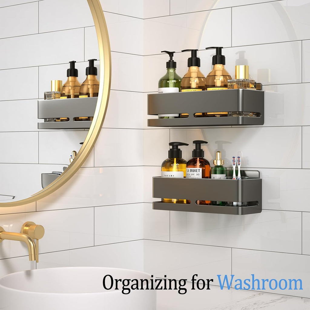 Shower Caddy 2-Pack Shower Shelf, Heavy-Duty Bathroom Storage Shelf