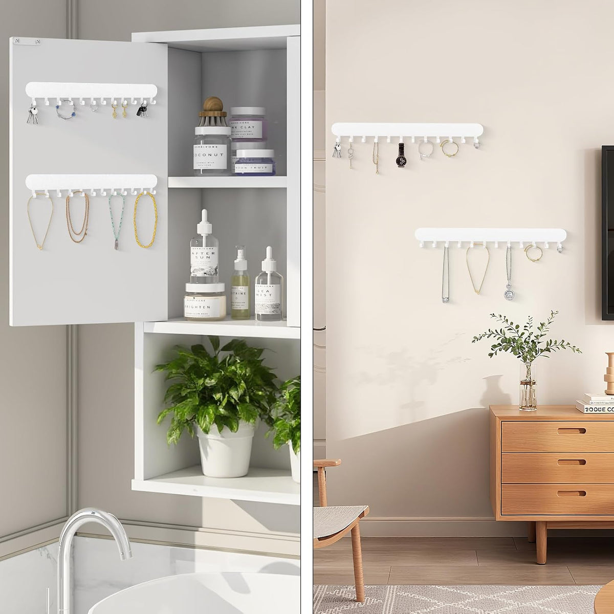 Necklace Holder - Wall Hanging Jewelry Organizer