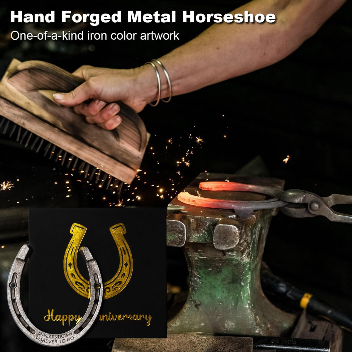 Horseshoe 6th Anniversary Iron Gifts for Him Her 6 Year Wedding Anniversary