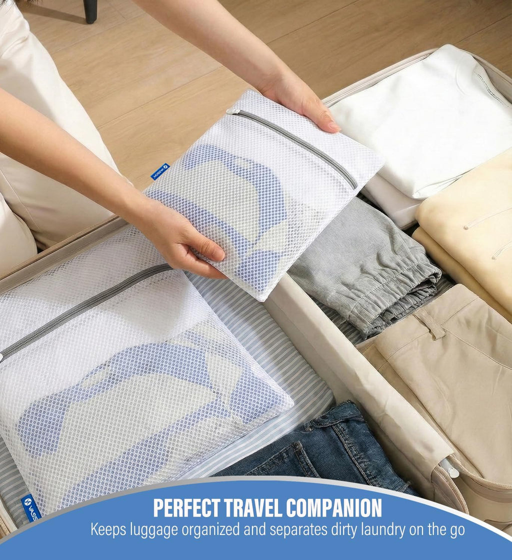 VASSON Mesh Laundry Bags for Delicates, Durable Lingerie Wash Bag Set