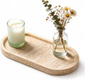Natural Travertine Vanity Tray 12" x 5" for Bathroom Dresser Beige