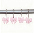 Twofishes Home Fashion Pink Shower Curtain Rings Pack of 12