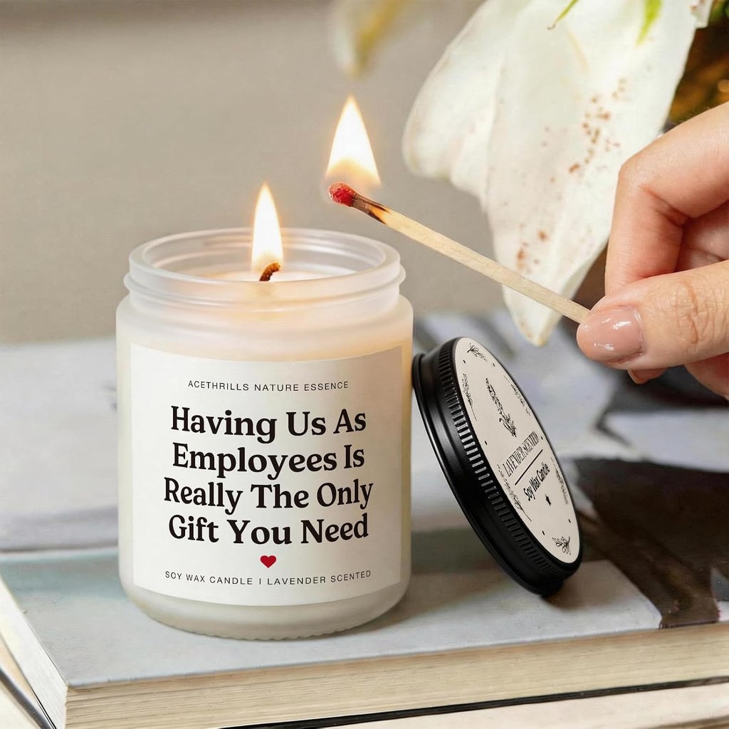Bosses Day Gifts for Women Men - 7 Oz Lavender Scented Candle