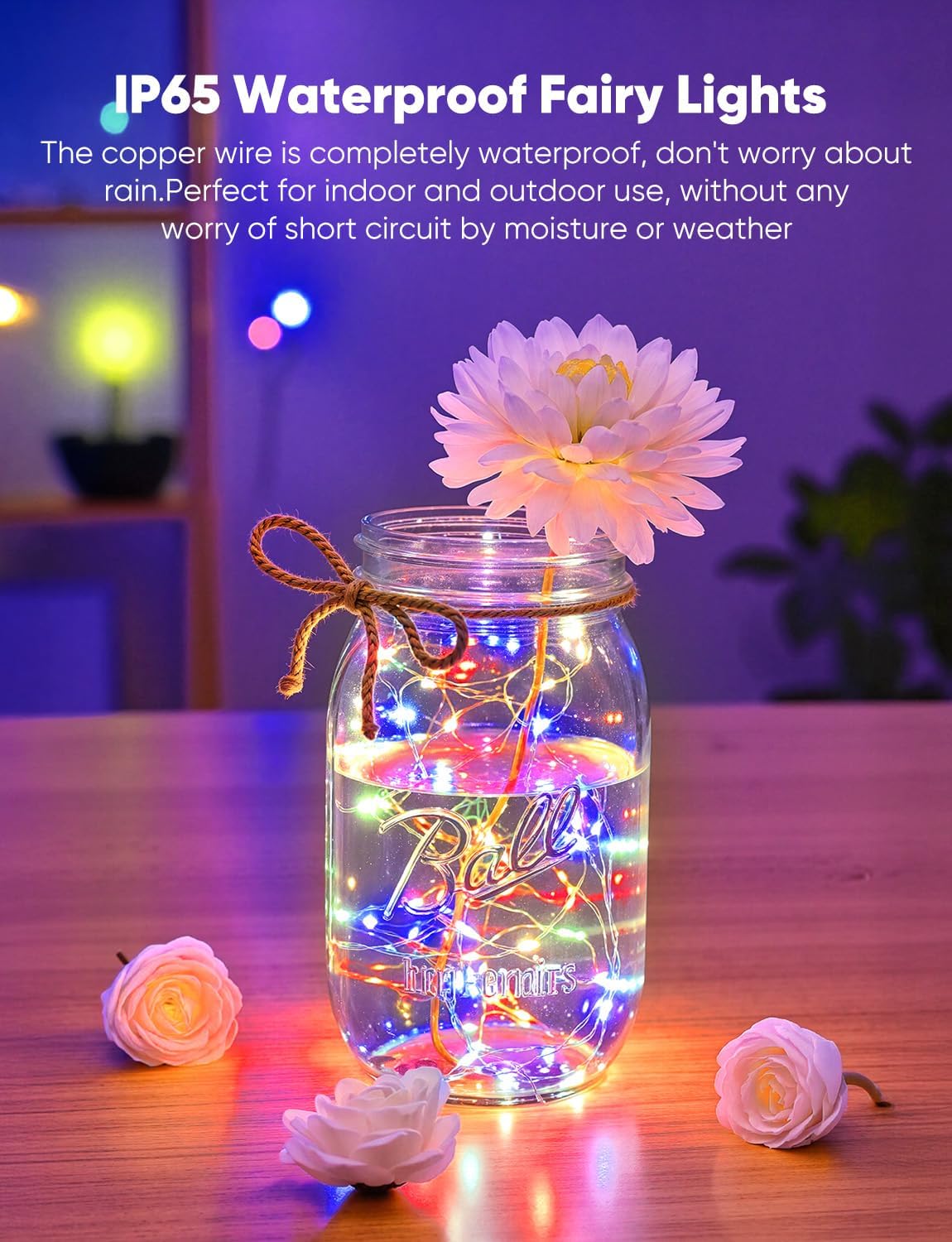 Brightown 14 Pack Multicolor LED Fairy Lights Battery Operated
