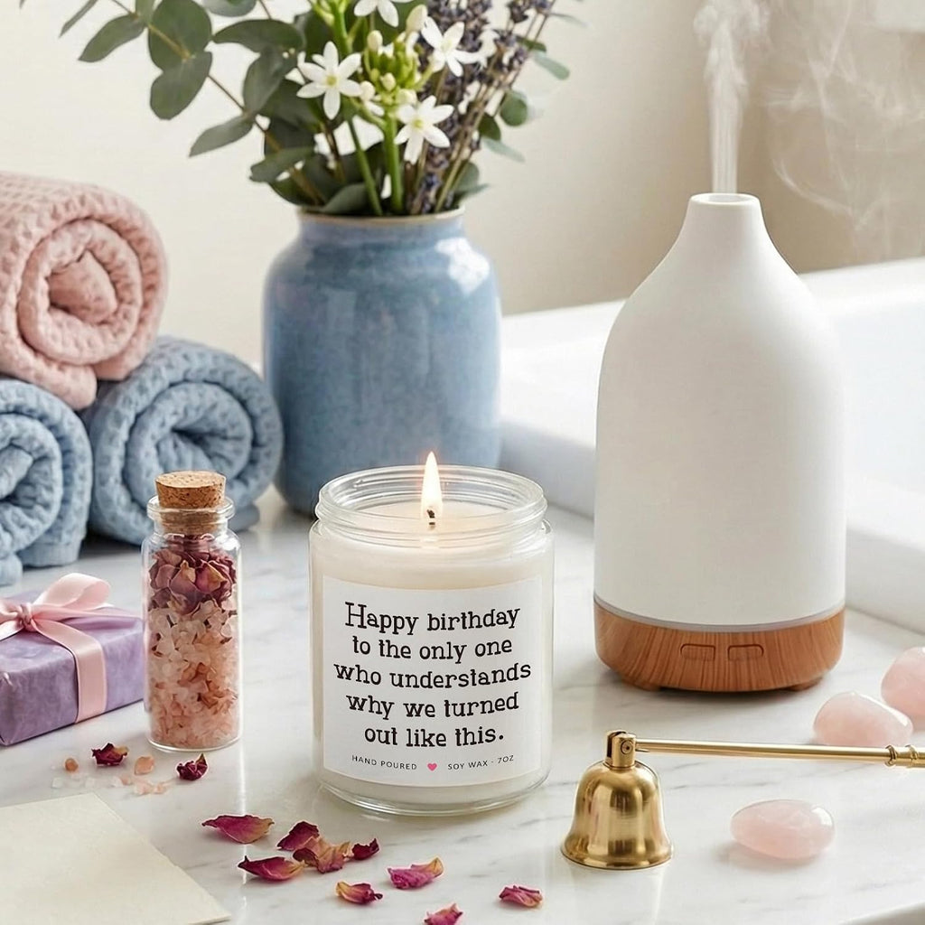 Sister Birthday Gifts from Sisters, Sisters Gift from Sister Brother, Birthday Gifts for Sister Adult, Big Sister Gift, Best Friend Bday Presents for Women, Sister Bday Candle 7oz