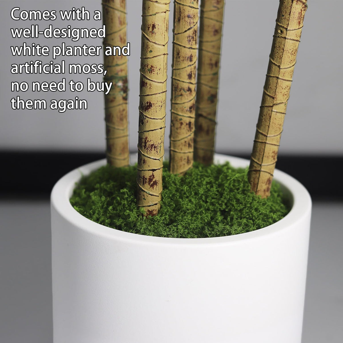 Artificial Dracaena Tree 5FT - Faux Indoor Tree with Pot for Living Room
