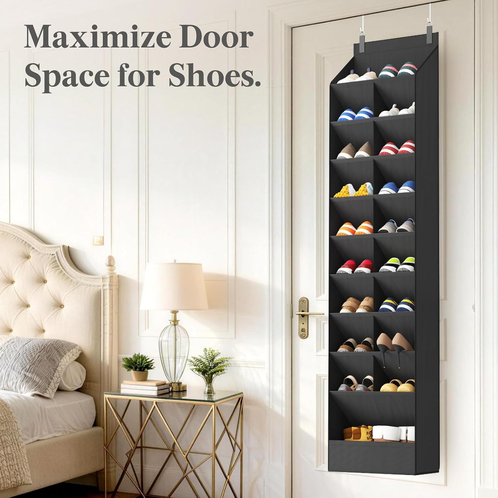 Lifewit 10 Tier Over the Door Shoe Organizer Cabinets,19 Large Deep Pockets