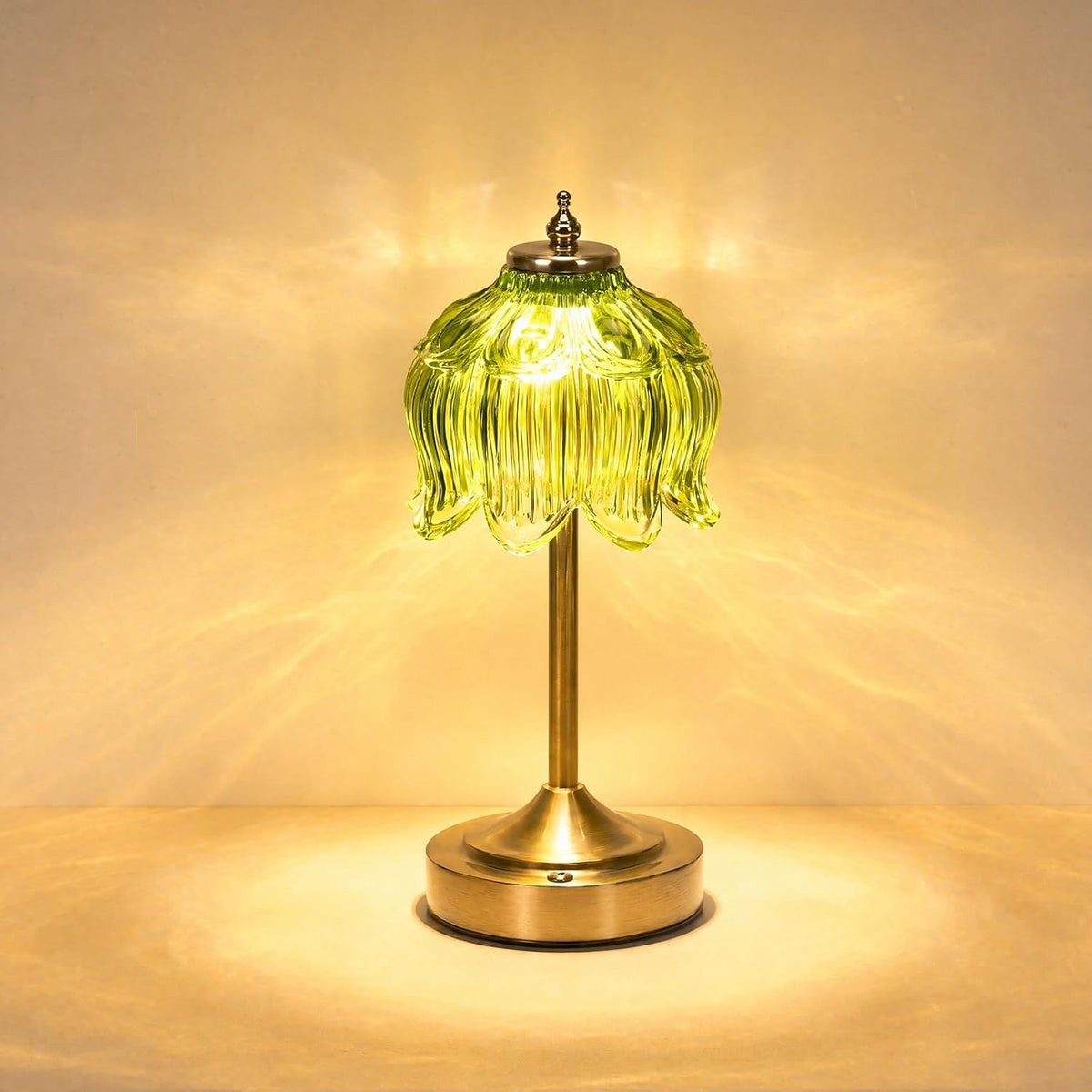 Lotus Flower Lamp Cordless Rechargeable Table Lamp 5200mAh Battery Operated Portable Desk Lamp 3 Color Modes Touch Control Stepless Dimmable for Nightstand Bedroom Desk Office Kitchen