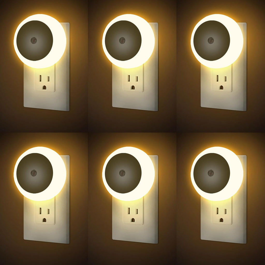 Night Lights Plug into Wall 6Pack, Plug in Nightlight Dusk to Dawn