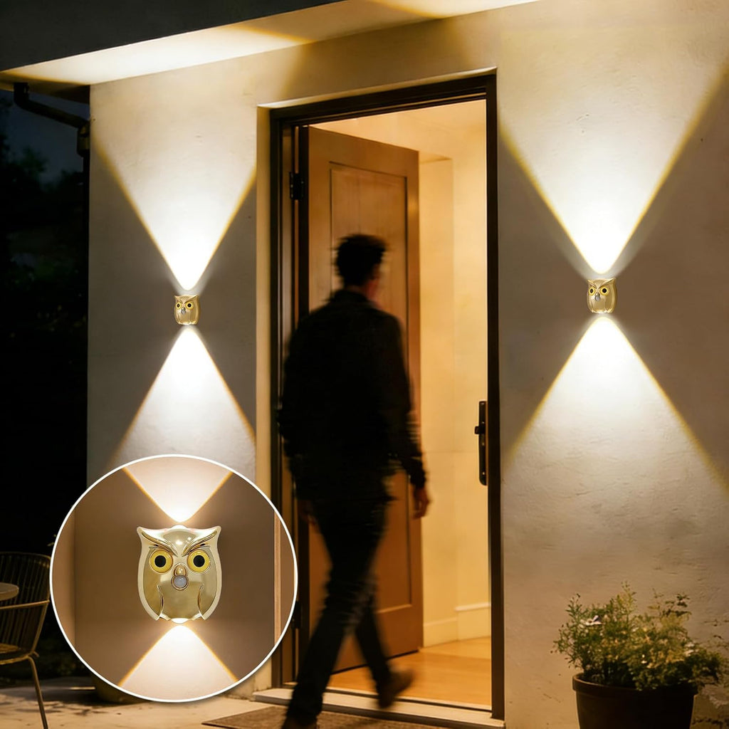 Motion Sensor Wall Light: Cute Rechargeable Lights 2 Pack