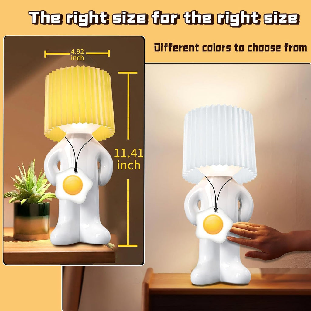 Shy Man Lamp Funny Gag Gift Night Light for Adults Men Women, Yellow