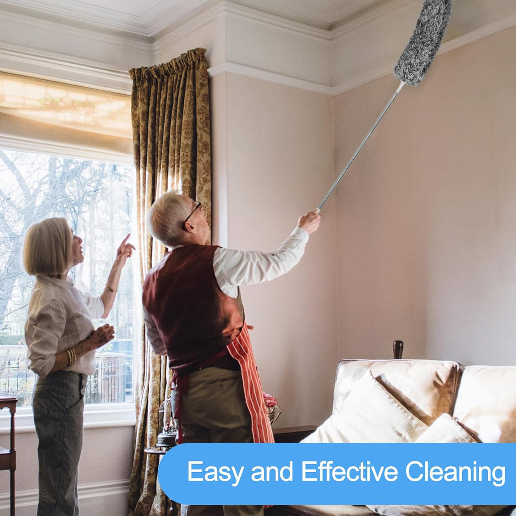 Duster with Extension Pole - Grey