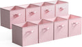 GRANNY SAYS Pink Cube Storage Bins, 13x13 Storage Cube Organizer, 8-Pack