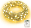 Fairy String Lights Battery Operated Silver Wire with Auto Timer