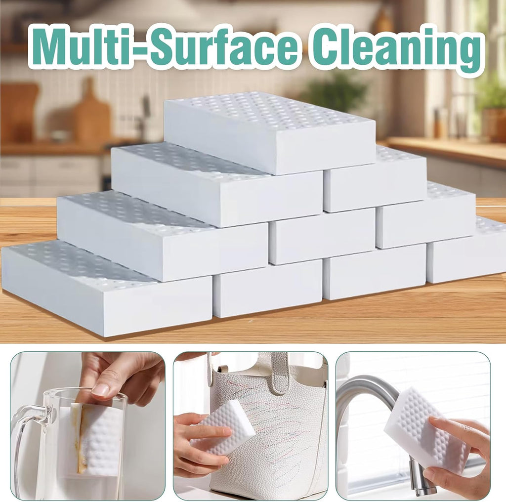 Super Thick Magic Sponge Eraser 20 Pack, 2X Compressed Melamine Sponge