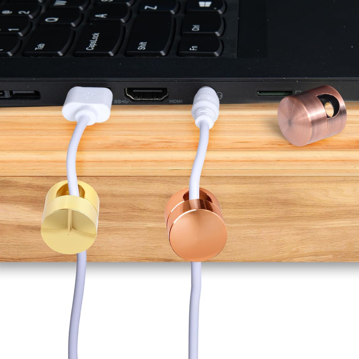 SmallCat 3 Sets Charger Holders for Cords, Cable Anchor Holders, 3 Colors
