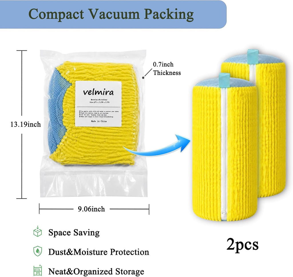 Shoe Washing Machine Bag for Washing Machine, Reusable Mesh Laundry Bag for Sneakers Shoes, Shoe Laundry Bag with Zipper Closure for Delicates, Travel, Household Laundry