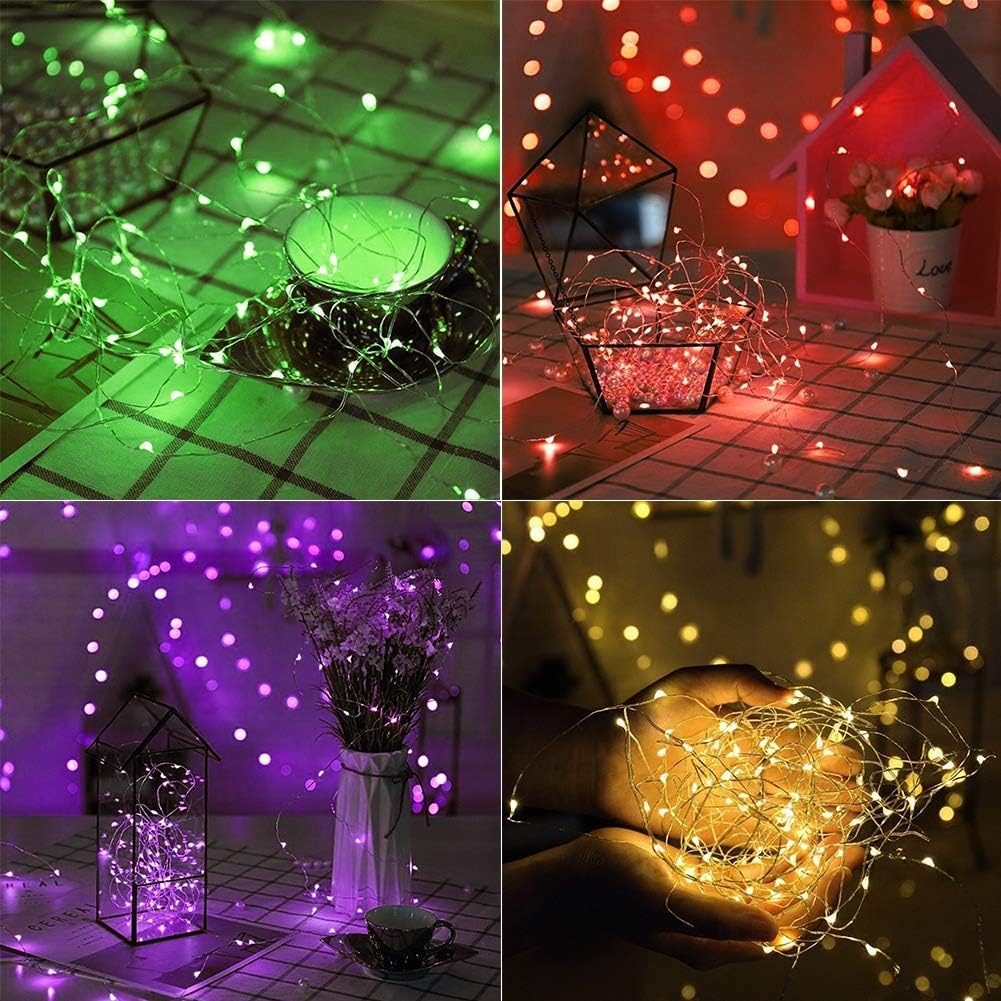 Twinkle Star Color-Changing Fairy Lights, 33Ft 100 LED, 16 Colors