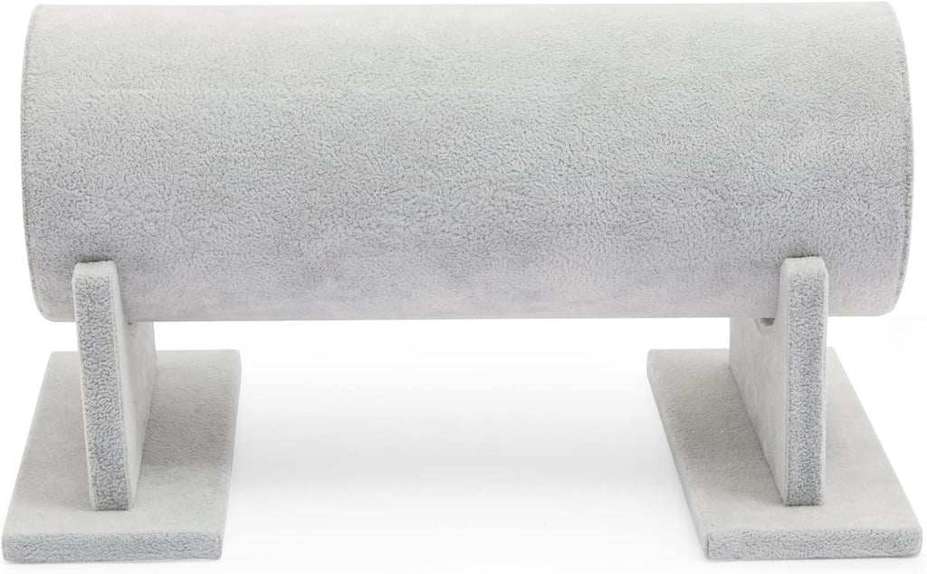 Juvale Velvet Headband Holder Stand - 12.2 x 6.5 x 6.7 Inches, Gray Velvet - Hair Accessories Organizer & Headband Rack - Bracelet Display & Jewelry Stand
