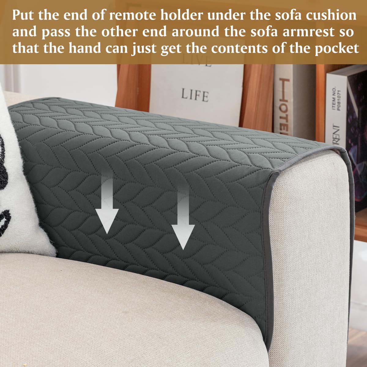 Sofa Armrest Organizer Armchair Caddy for Recliner