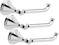 Delta Single Post Toilet Paper Holder | Polished Chrome | Wall Mount | Cassidy Bathroom Accessories (Pack of 3)