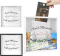FramePro 12"x12" Travel Shadow Box with Slot – Adventure Archive Memory Box for Tickets, Souvenirs & Photos | Wall-Mountable Keepsake Display Case with Real Glass & Wood Frame (White)