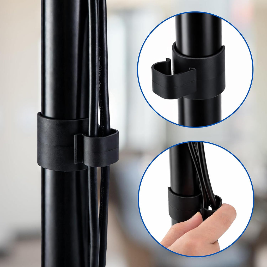18 Pcs 35mm Speaker Pole Cable Clips, Pole Cable Management Clips