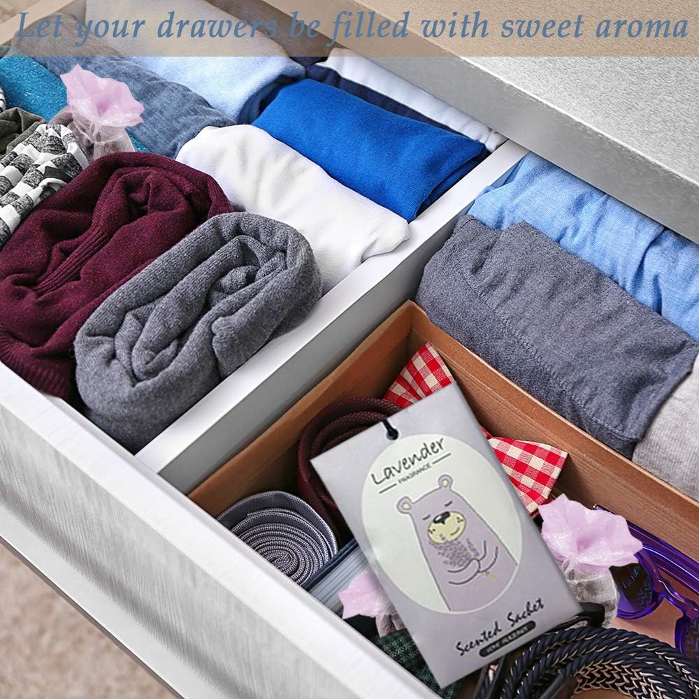 14 Packs Lavender Scented Sachets Bag for Drawer and Closet Gift Box
