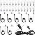 VIHOSE Salt Lamp Cord Replacement Set 8 Pcs 5.9FT Power Cord with Dimmer Switch 24 Pcs C7 15w Lights Bulbs for Himalayan Rock Lamps Night Lights Decorative Replacement Accessory