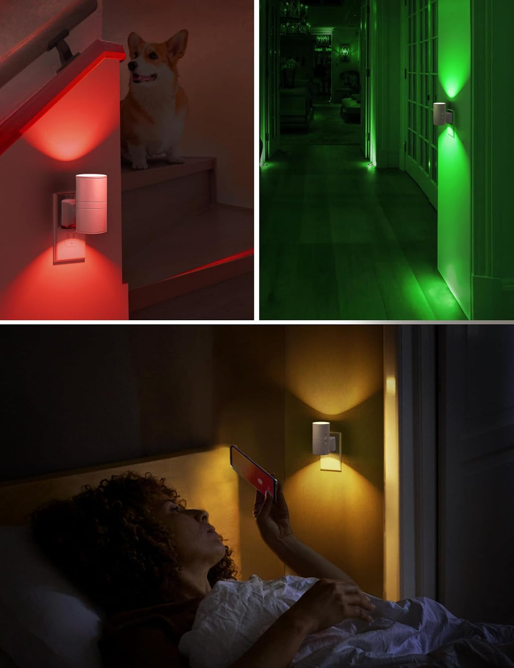 L LOHAS LED Night Light, Night Lights Plug into Wall, RGB Color Changing