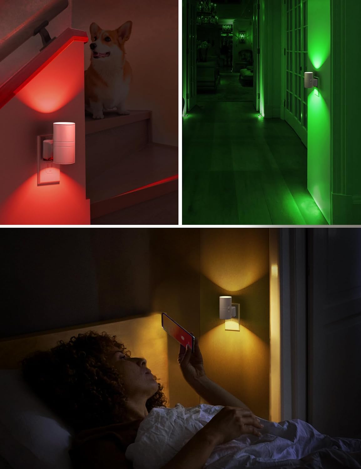 L LOHAS LED Night Light, Night Lights Plug into Wall, RGB Color Changing