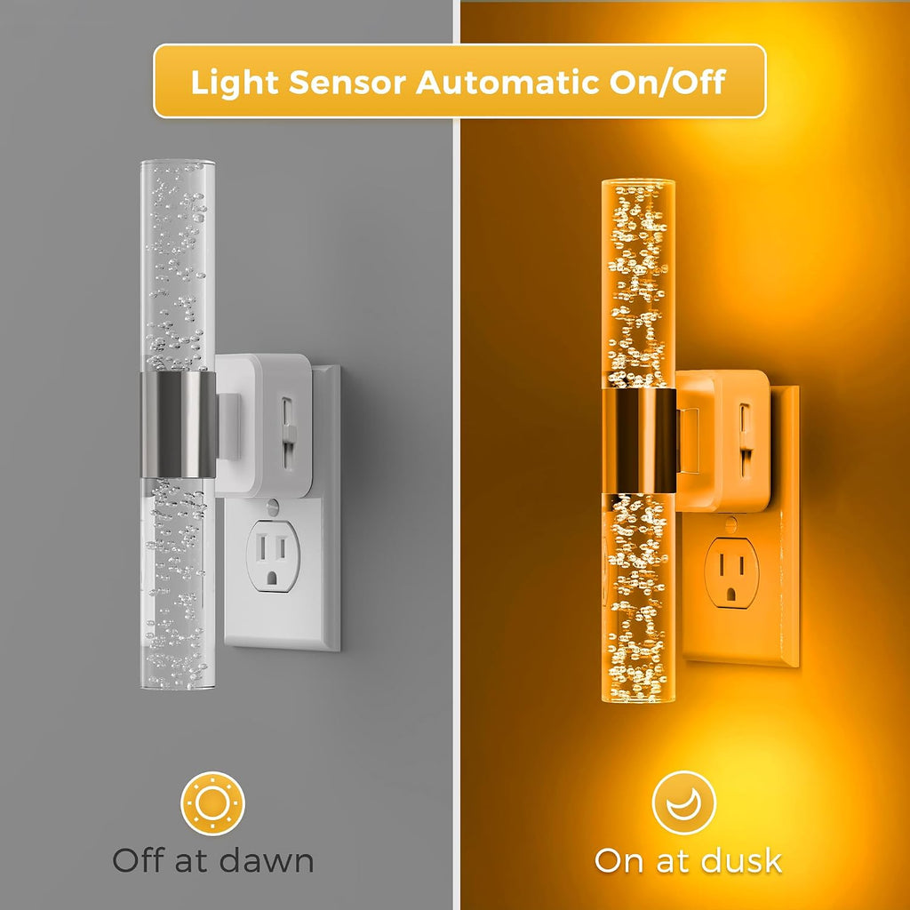 L LOHAS LED Amber Night Light, Night Lights Plug into Wall, Sleep Light