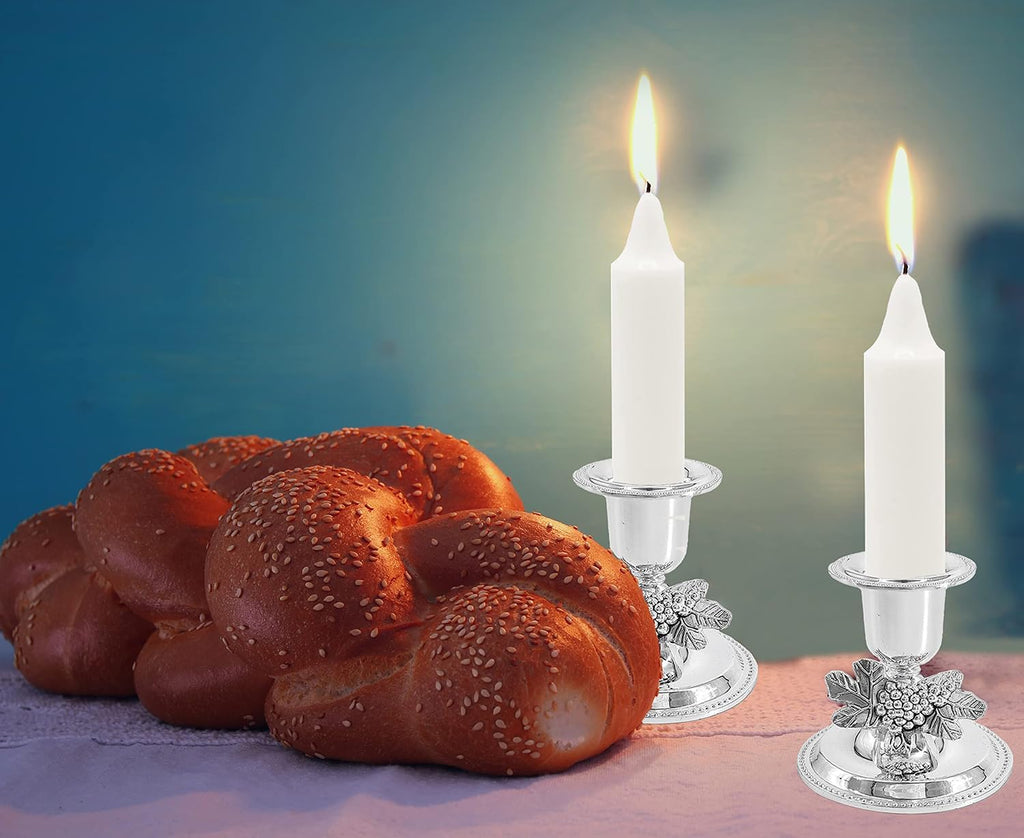 Classic White Candles-72 Bulk 2 Pack (Total of 144 Candles) - Traditional Shabbat, Dinner, Ceremonies, and Emergencies- Long Lasting Burn Time