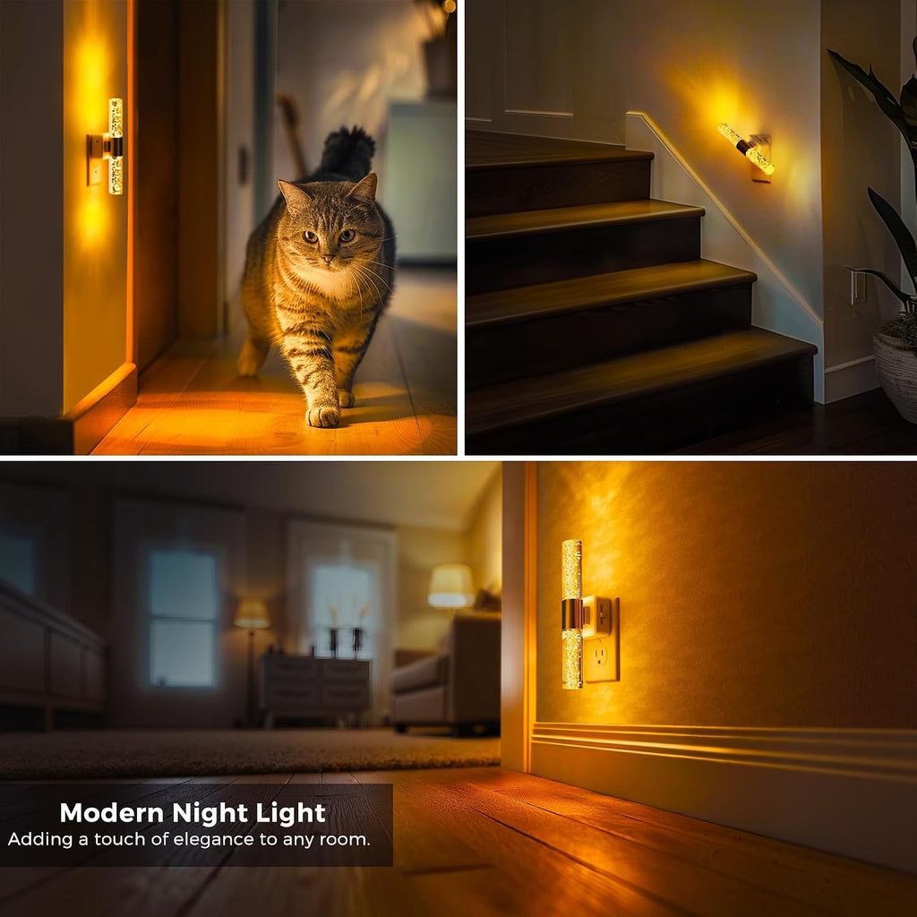 L LOHAS LED Amber Night Light, Night Lights Plug into Wall, Sleep Light